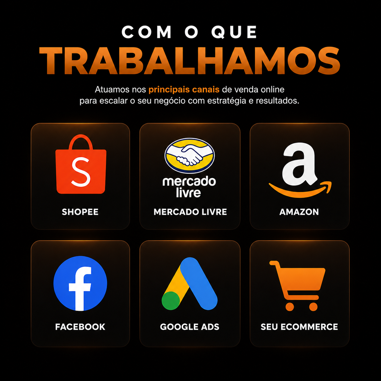 Gráfico de crescimento de vendas